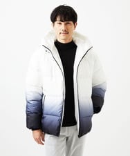 MKJAC80150 MK MICHEL KLEIN HOMME(MKミッシェルクランオム) フード中綿ブルゾン / グラデーション ブラック