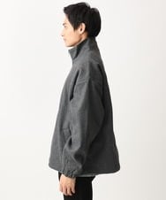 MKJAC86150 MK MICHEL KLEIN HOMME(MKミッシェルクランオム) 【限定展開】ジップアップジャケット/ジャージメルトン ダークグレー
