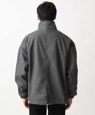 MKJAC86150 MK MICHEL KLEIN HOMME(MKミッシェルクランオム) 【限定展開】ジップアップジャケット/ジャージメルトン ダークグレー