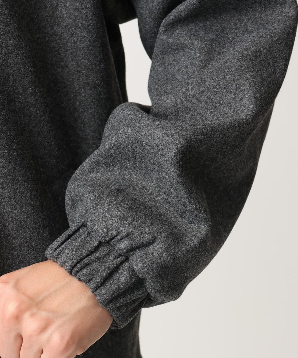 MKJAC86150 MK MICHEL KLEIN HOMME(MKミッシェルクランオム) 【限定展開】ジップアップジャケット/ジャージメルトン ダークグレー