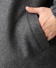 MKJAC86150 MK MICHEL KLEIN HOMME(MKミッシェルクランオム) 【限定展開】ジップアップジャケット/ジャージメルトン ダークグレー