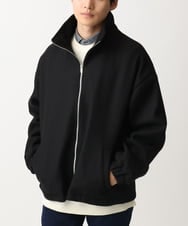 MKJAC86150 MK MICHEL KLEIN HOMME(MKミッシェルクランオム) 【限定展開】ジップアップジャケット/ジャージメルトン ブラック