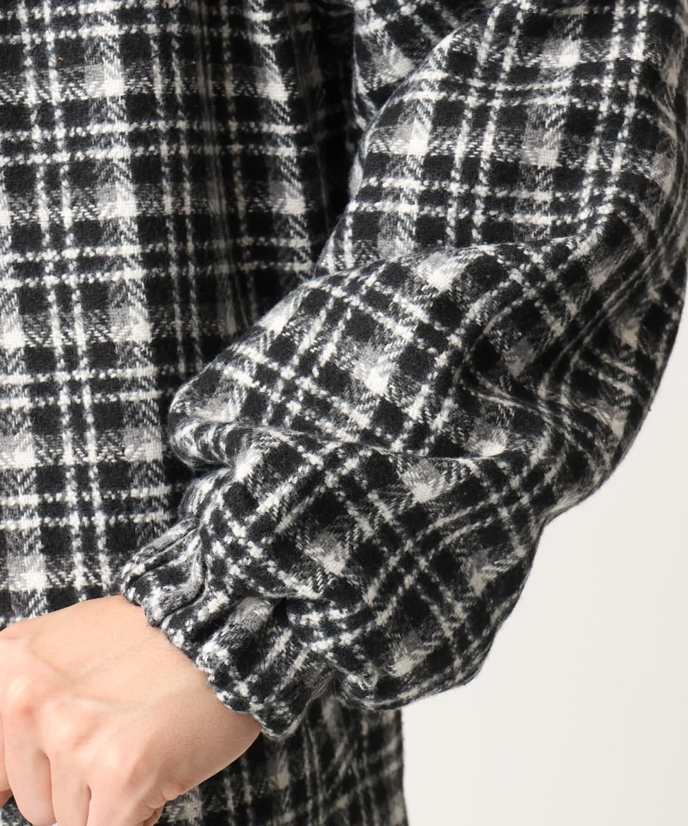 MKJAC87150 MK MICHEL KLEIN HOMME(MKミッシェルクランオム) 【限定展開】ジップアップチェックジャケット/ジャージメルトン ゴールド