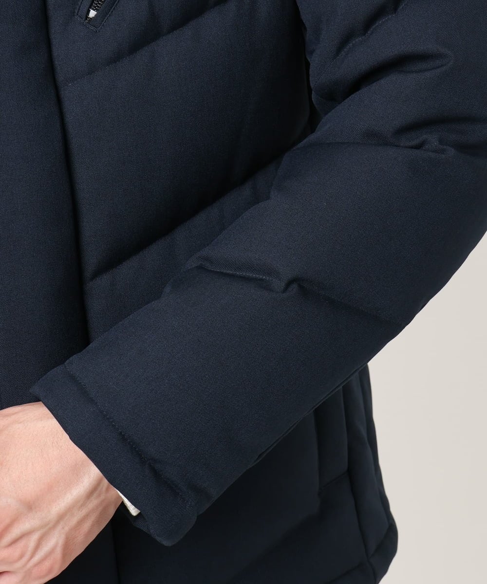 MKJAD23310 MK MICHEL KLEIN HOMME(MKミッシェルクランオム) 【撥水/防風/リサイクル素材】LANATEC ECO ツイルダウンブルゾン ネイビー