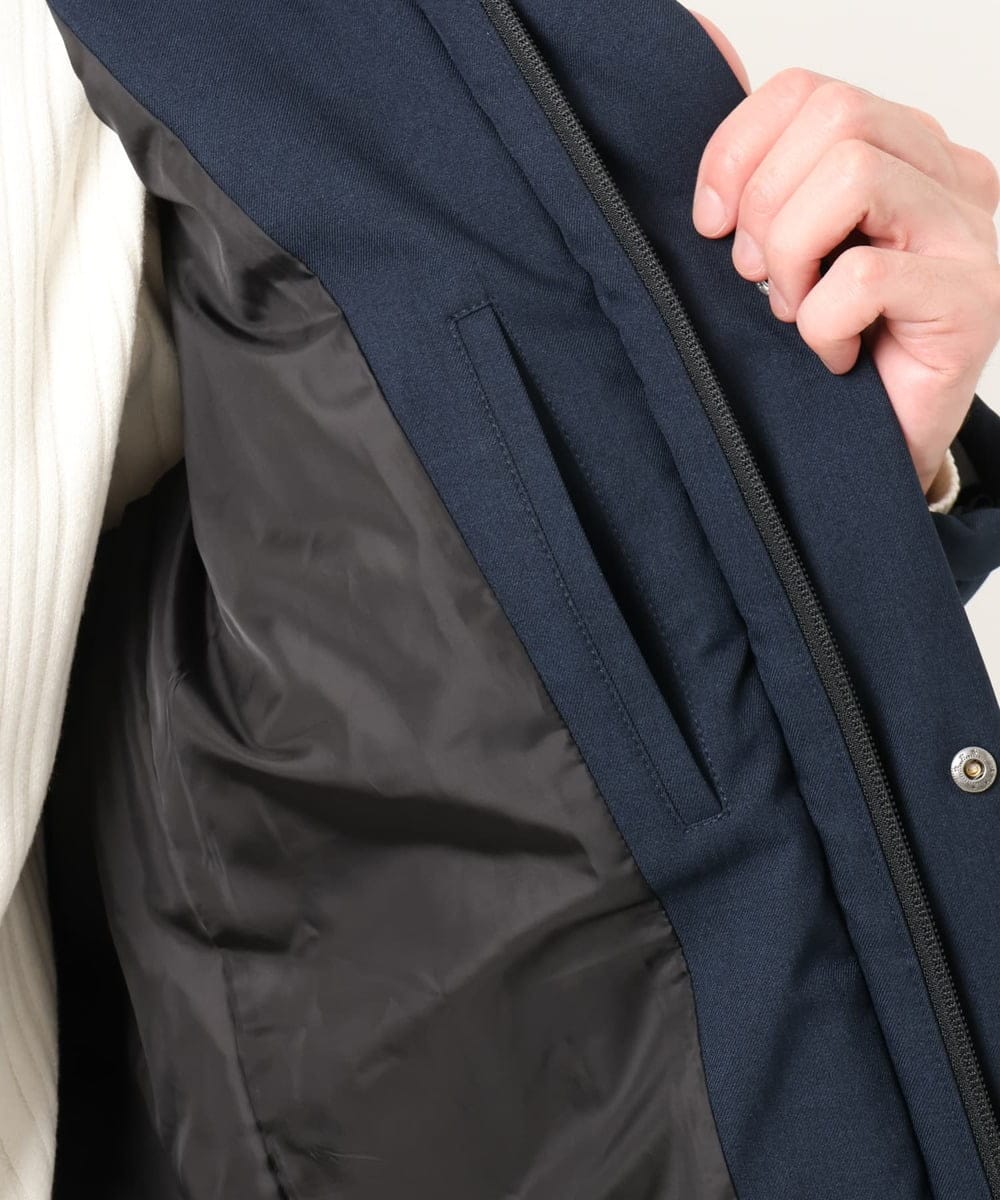 MKJAD23310 MK MICHEL KLEIN HOMME(MKミッシェルクランオム) 【撥水/防風/リサイクル素材】LANATEC ECO ツイルダウンブルゾン ネイビー