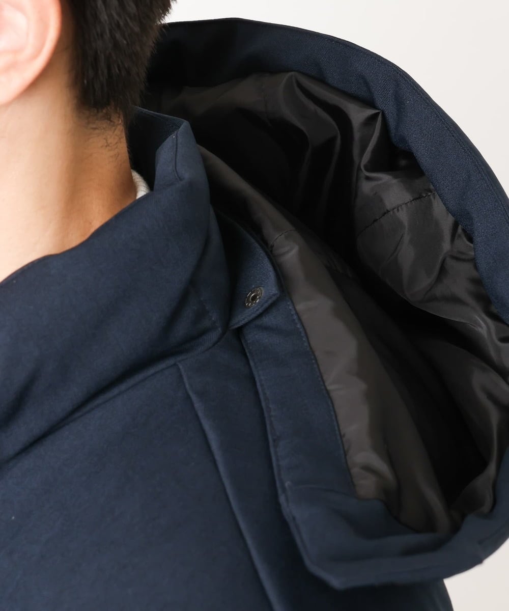 MKJAD23310 MK MICHEL KLEIN HOMME(MKミッシェルクランオム) 【撥水/防風/リサイクル素材】LANATEC ECO ツイルダウンブルゾン ネイビー