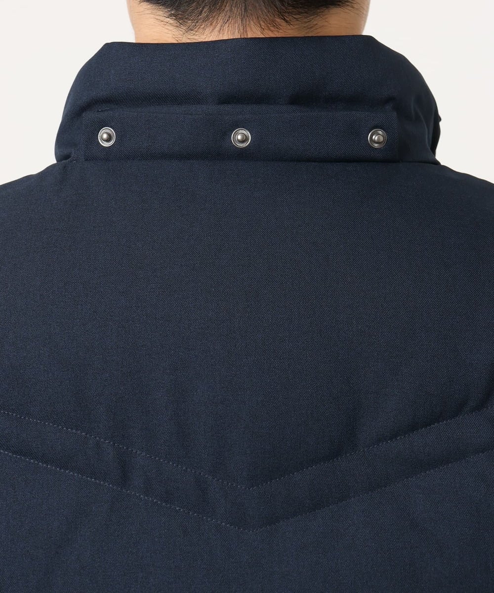 MKJAD23310 MK MICHEL KLEIN HOMME(MKミッシェルクランオム) 【撥水/防風/リサイクル素材】LANATEC ECO ツイルダウンブルゾン ネイビー