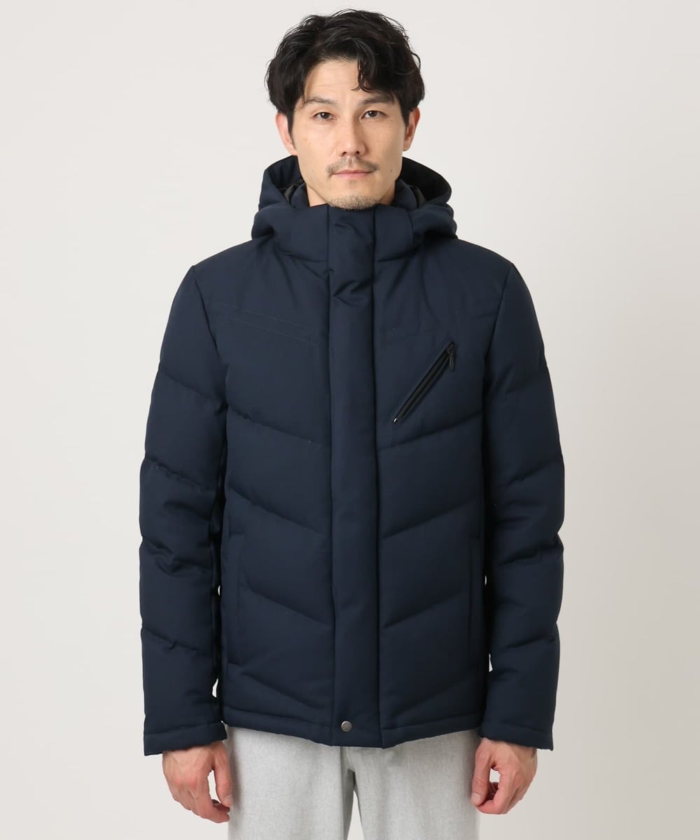 MKJAD23310 MK MICHEL KLEIN HOMME(MKミッシェルクランオム) 【撥水/防風/リサイクル素材】LANATEC ECO ツイルダウンブルゾン ネイビー