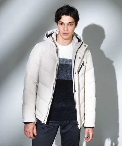 MKJAD23310 MK MICHEL KLEIN HOMME 【撥水/防風/リサイクル素材】LANATEC ECO ツイルダウンブルゾン