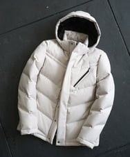 MKJAD23310 MK MICHEL KLEIN HOMME(MKミッシェルクランオム) 【撥水/防風/リサイクル素材】LANATEC ECO ツイルダウンブルゾン アイボリー