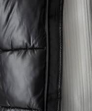 MKJAD80150 MK MICHEL KLEIN HOMME(MKミッシェルクランオム) 【中綿ブルゾン】フーテッドシャイニーブルゾン ブラック