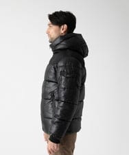 MKJAD80150 MK MICHEL KLEIN HOMME(MKミッシェルクランオム) 【中綿ブルゾン】フーテッドシャイニーブルゾン ブラック