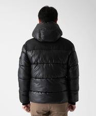 MKJAD80150 MK MICHEL KLEIN HOMME(MKミッシェルクランオム) 【中綿ブルゾン】フーテッドシャイニーブルゾン ブラック