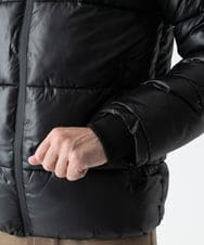 MKJAD80150 MK MICHEL KLEIN HOMME(MKミッシェルクランオム) 【中綿ブルゾン】フーテッドシャイニーブルゾン ブラック