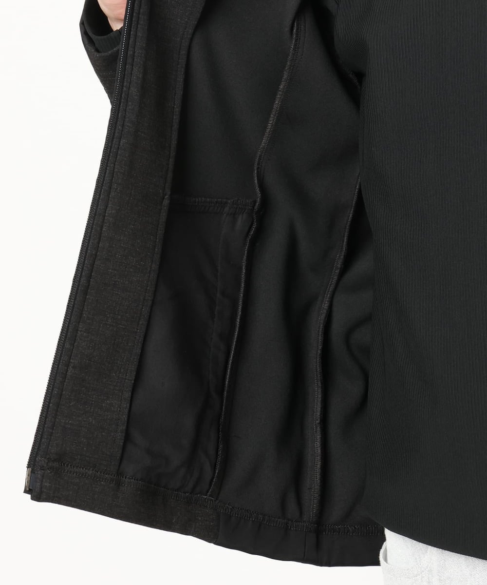MKJAF07190 MK MICHEL KLEIN HOMME(MKミッシェルクランオム) 【ストレッチ】スタンドカラーブルゾン「TECEASY2025AW」  カーキ
