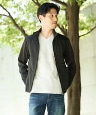 MKJAF07190 MK MICHEL KLEIN HOMME(MKミッシェルクランオム) 【ストレッチ】スタンドカラーブルゾン「TECEASY2025AW」  カーキ