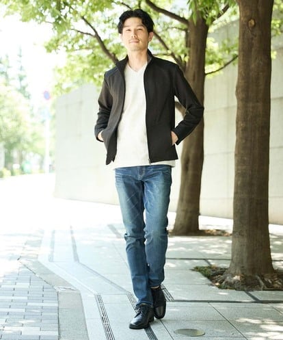 MKJAF07190 MK MICHEL KLEIN HOMME 【ストレッチ】スタンドカラーブルゾン「TECEASY2025AW」 