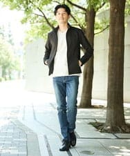 MKJAF07190 MK MICHEL KLEIN HOMME(MKミッシェルクランオム) 【ストレッチ】スタンドカラーブルゾン「TECEASY2025AW」  カーキ