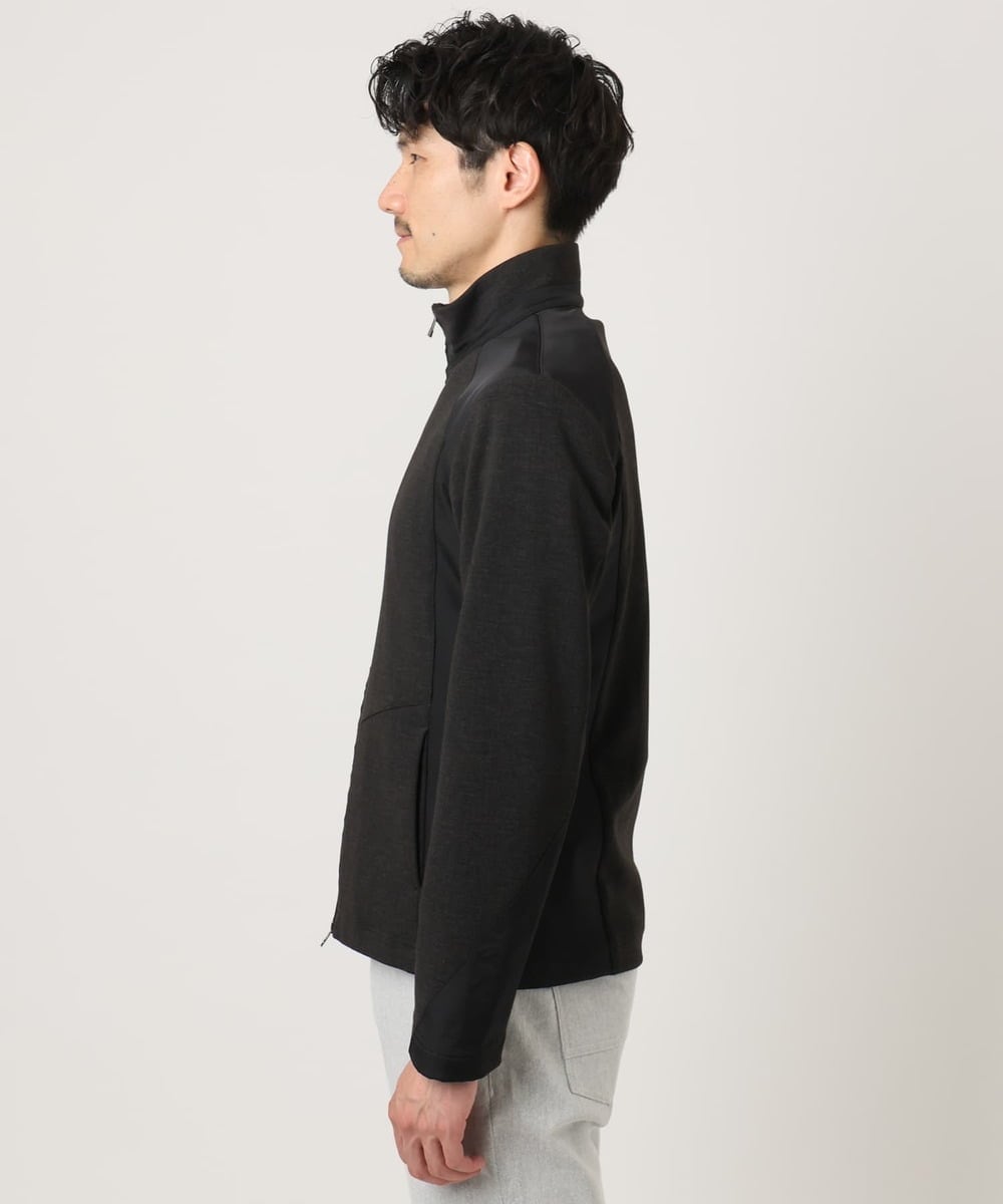 MKJAF07190 MK MICHEL KLEIN HOMME(MKミッシェルクランオム) 【ストレッチ】スタンドカラーブルゾン「TECEASY2025AW」  カーキ