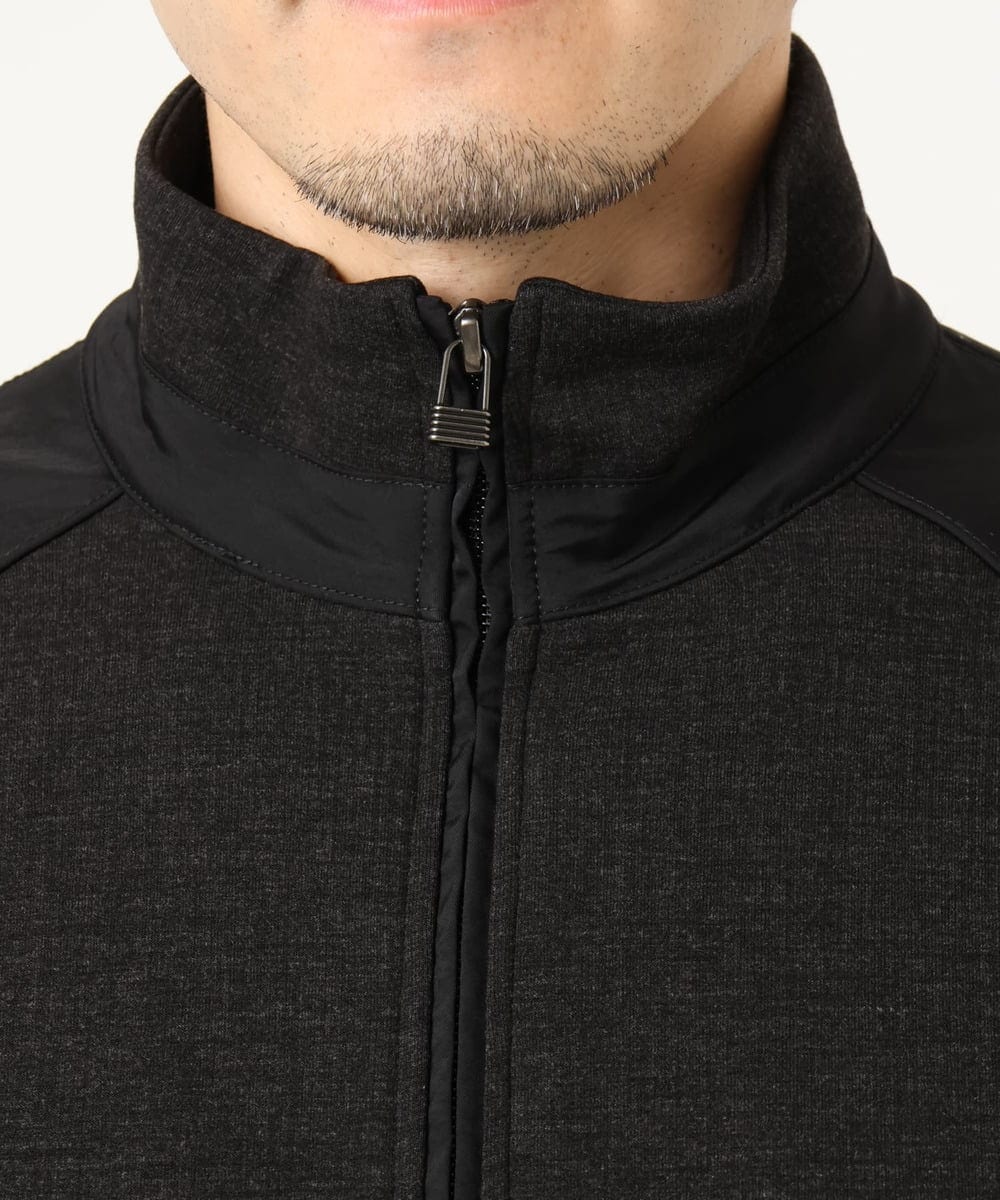 MKJAF07190 MK MICHEL KLEIN HOMME(MKミッシェルクランオム) 【ストレッチ】スタンドカラーブルゾン「TECEASY2025AW」  カーキ
