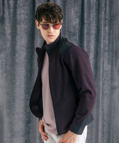 MKJAF07190 MK MICHEL KLEIN HOMME 【ストレッチ】スタンドカラーブルゾン「TECEASY2025AW」 