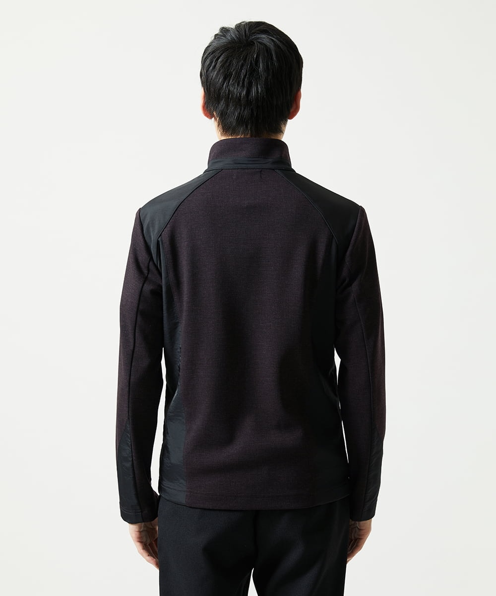 MKJAF07190 MK MICHEL KLEIN HOMME(MKミッシェルクランオム) 【ストレッチ】スタンドカラーブルゾン「TECEASY2025AW」  パープル