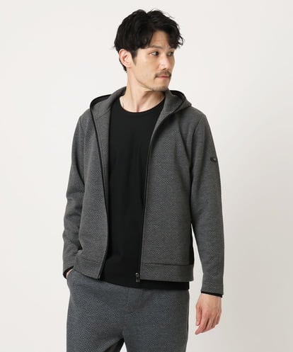 MKJAF13110 MK MICHEL KLEIN HOMME 【セットアップ対応】ダイヤモンドフクレパーカー