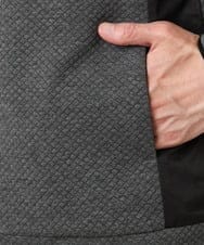 MKJAF13110 MK MICHEL KLEIN HOMME(MKミッシェルクランオム) 【セットアップ対応】ダイヤモンドフクレパーカー グレー