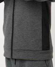 MKJAF13110 MK MICHEL KLEIN HOMME(MKミッシェルクランオム) 【セットアップ対応】ダイヤモンドフクレパーカー グレー
