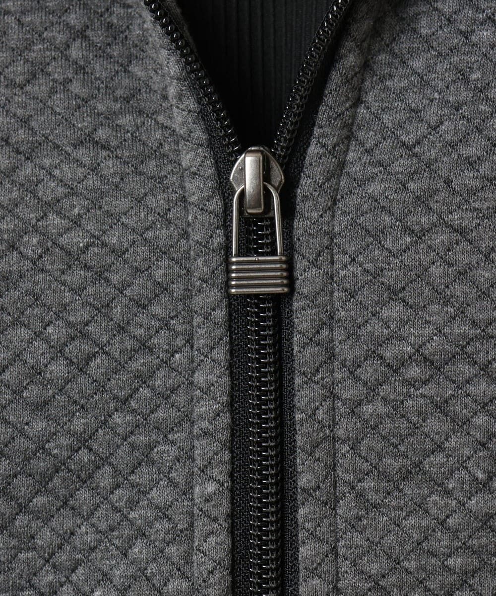 MKJAF13110 MK MICHEL KLEIN HOMME(MKミッシェルクランオム) 【セットアップ対応】ダイヤモンドフクレパーカー グレー