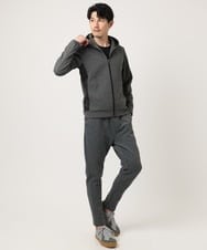 MKJAF13110 MK MICHEL KLEIN HOMME(MKミッシェルクランオム) 【セットアップ対応】ダイヤモンドフクレパーカー グレー