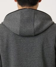 MKJAF13110 MK MICHEL KLEIN HOMME(MKミッシェルクランオム) 【セットアップ対応】ダイヤモンドフクレパーカー グレー