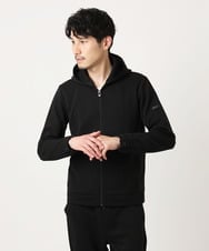 MKJAF13110 MK MICHEL KLEIN HOMME(MKミッシェルクランオム) 【セットアップ対応】ダイヤモンドフクレパーカー ブラック