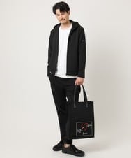 MKJAF13110 MK MICHEL KLEIN HOMME(MKミッシェルクランオム) 【セットアップ対応】ダイヤモンドフクレパーカー ブラック