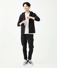 MKJAF13110 MK MICHEL KLEIN HOMME(MKミッシェルクランオム) 【セットアップ対応】ダイヤモンドフクレパーカー ブラック