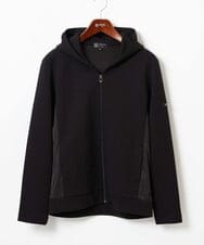 MKJAF13110 MK MICHEL KLEIN HOMME(MKミッシェルクランオム) 【セットアップ対応】ダイヤモンドフクレパーカー ブラック