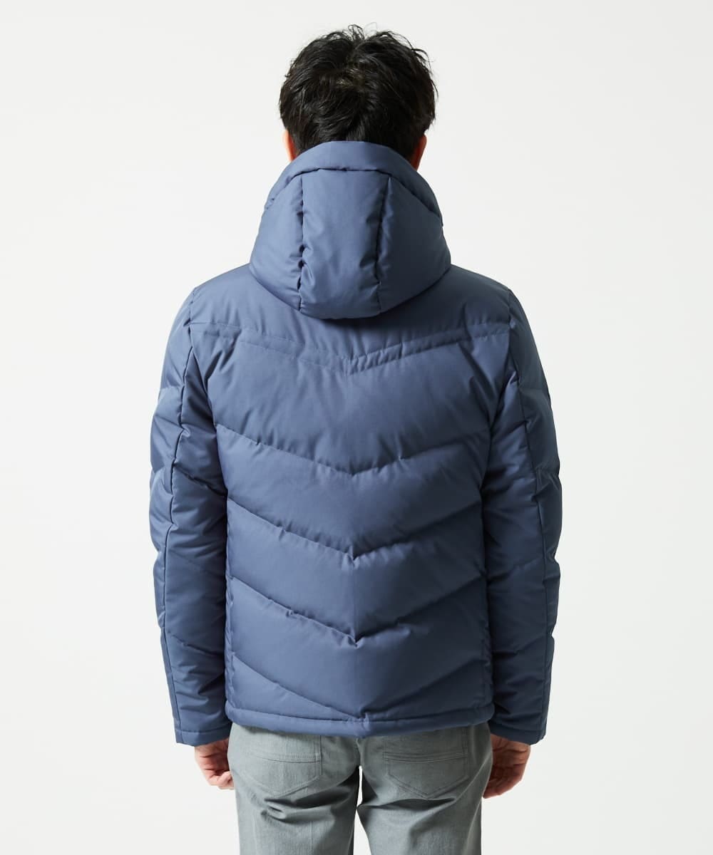 MKJAF21310 MK MICHEL KLEIN HOMME(MKミッシェルクランオム) ECOペットWRツイル ダウンブルゾン ブルー