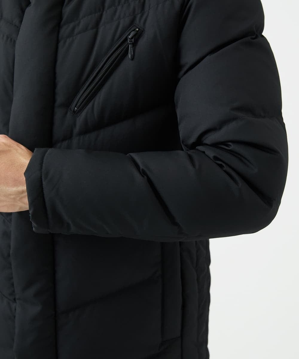 MKJAF21310 MK MICHEL KLEIN HOMME(MKミッシェルクランオム) ECOペットWRツイル ダウンブルゾン ブラック