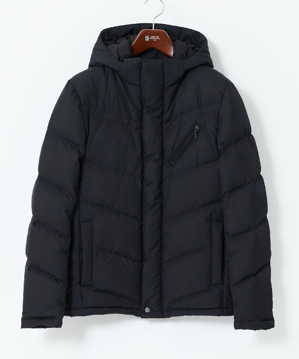 MKJAF21310 MK MICHEL KLEIN HOMME(MKミッシェルクランオム) ECOペットWRツイル ダウンブルゾン ブラック