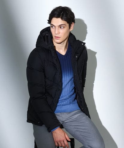 MKJAF21310 MK MICHEL KLEIN HOMME ECOペットWRツイル ダウンブルゾン