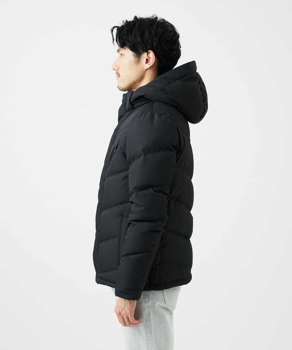 MKJAF21310 MK MICHEL KLEIN HOMME(MKミッシェルクランオム) ECOペットWRツイル ダウンブルゾン ブラック