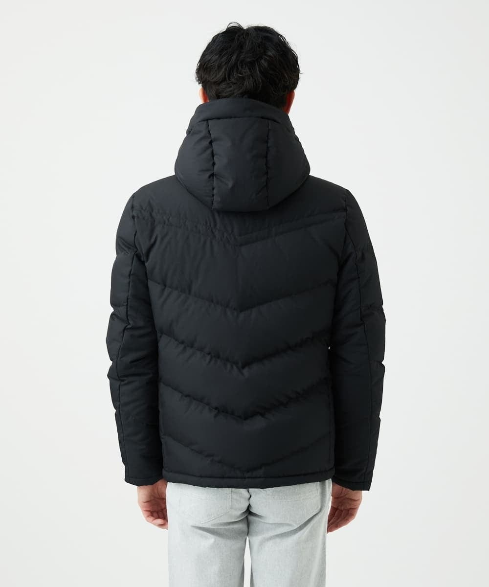 MKJAF21310 MK MICHEL KLEIN HOMME(MKミッシェルクランオム) ECOペットWRツイル ダウンブルゾン ブラック