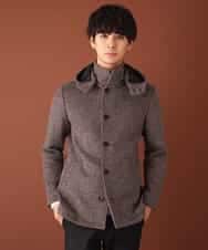 MKJAJ20190 MK MICHEL KLEIN HOMME(MKミッシェルクランオム) フード付きコート／ブリティッシュWフェイス ベージュ