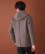 MKJAJ20190 MK MICHEL KLEIN HOMME(MKミッシェルクランオム) フード付きコート／ブリティッシュWフェイス ベージュ