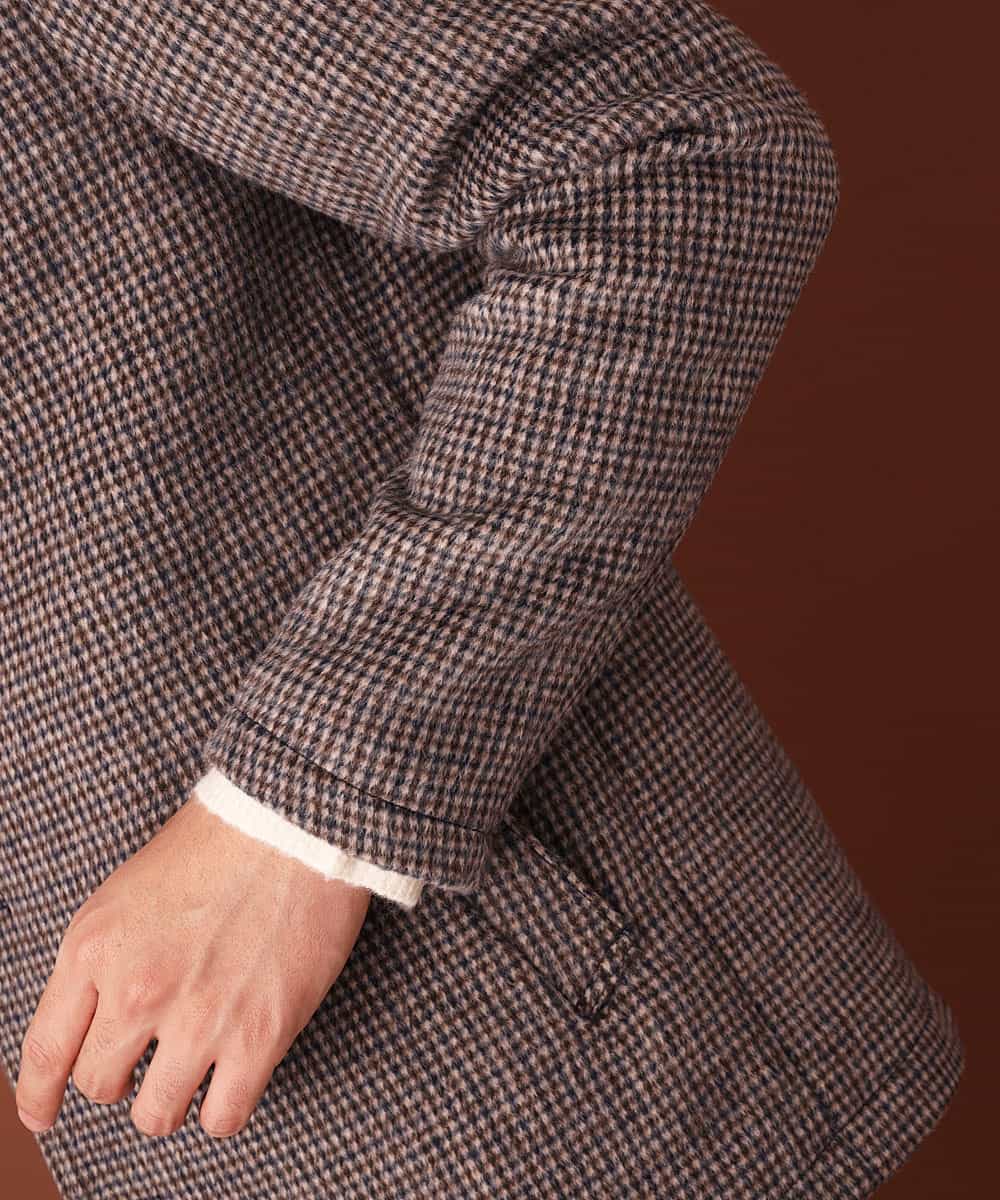 MKJAJ20190 MK MICHEL KLEIN HOMME(MKミッシェルクランオム) フード付きコート／ブリティッシュWフェイス ベージュ