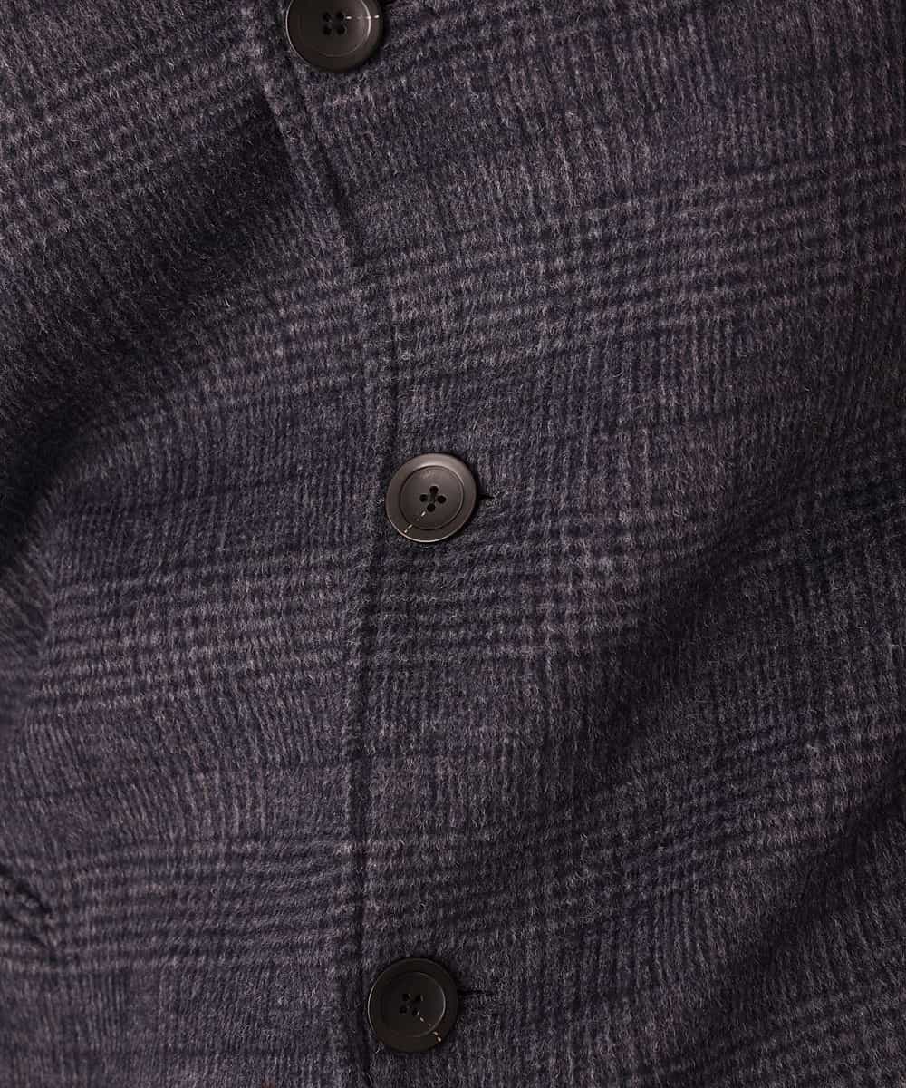 MKJAJ20190 MK MICHEL KLEIN HOMME(MKミッシェルクランオム) フード付きコート／ブリティッシュWフェイス グレンチェック