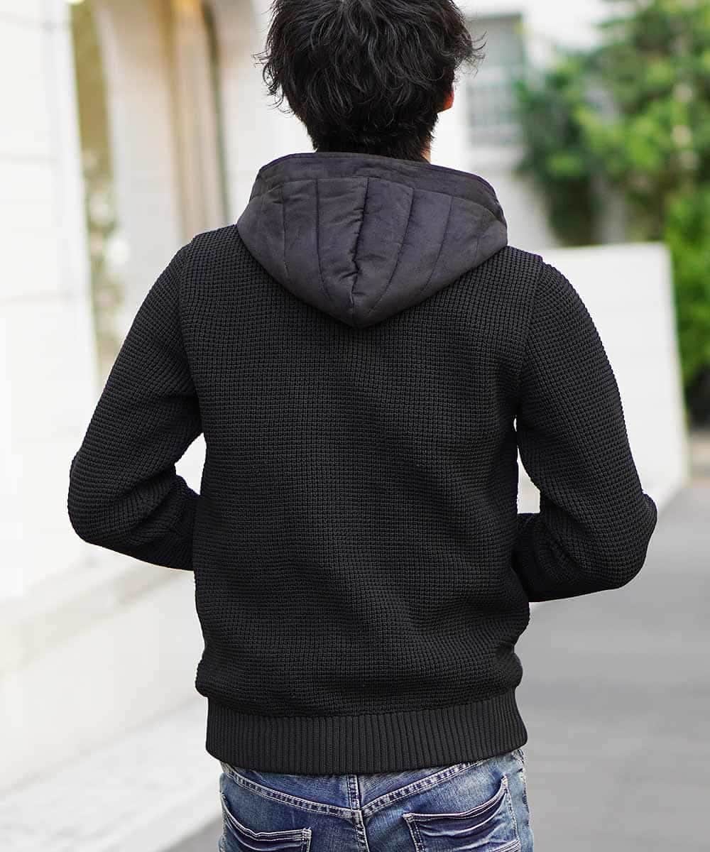 MKJAL09150 MK MICHEL KLEIN HOMME(MKミッシェルクランオム) ブルゾン／ハイブリットフェイス ブラック