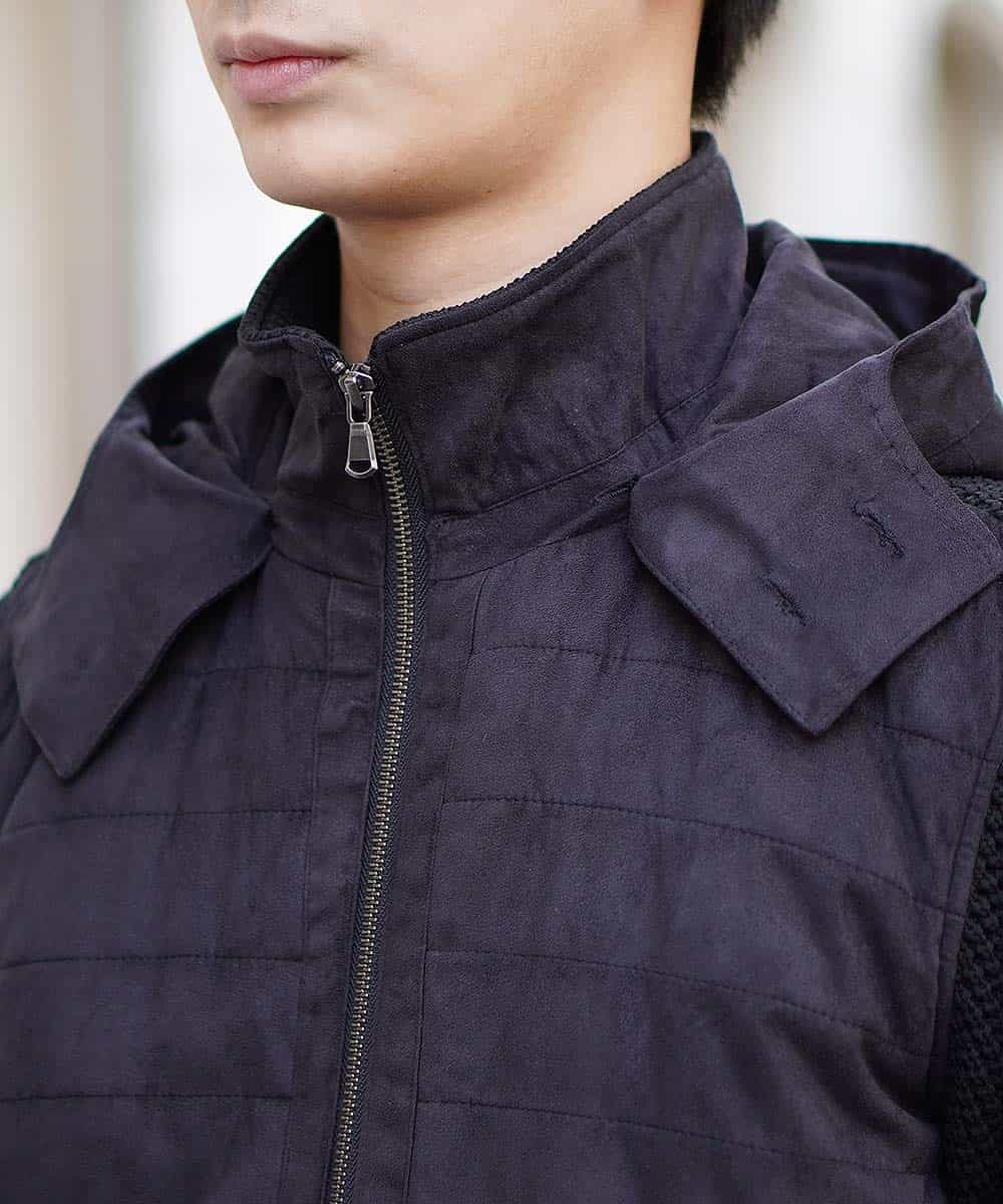 MKJAL09150 MK MICHEL KLEIN HOMME(MKミッシェルクランオム) ブルゾン／ハイブリットフェイス ブラック