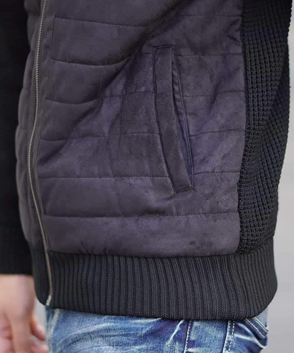 MKJAL09150 MK MICHEL KLEIN HOMME(MKミッシェルクランオム) ブルゾン／ハイブリットフェイス ブラック