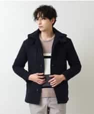 MKJAM64210 MK MICHEL KLEIN HOMME(MKミッシェルクランオム) 【驚きの超軽量】フーデッドカバーオール ネイビー